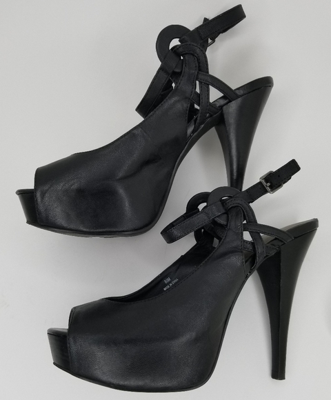 Levity PUMPS HEELS SEXY BLACK SHOES SIZE 8 - Picture 2 of 6